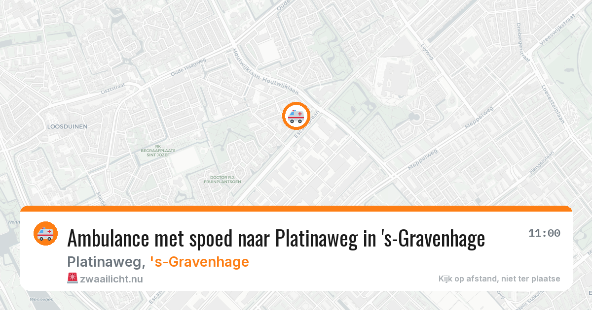 Ambulance met spoed naar Platinaweg in 's-Gravenhage — 21 jul 2026