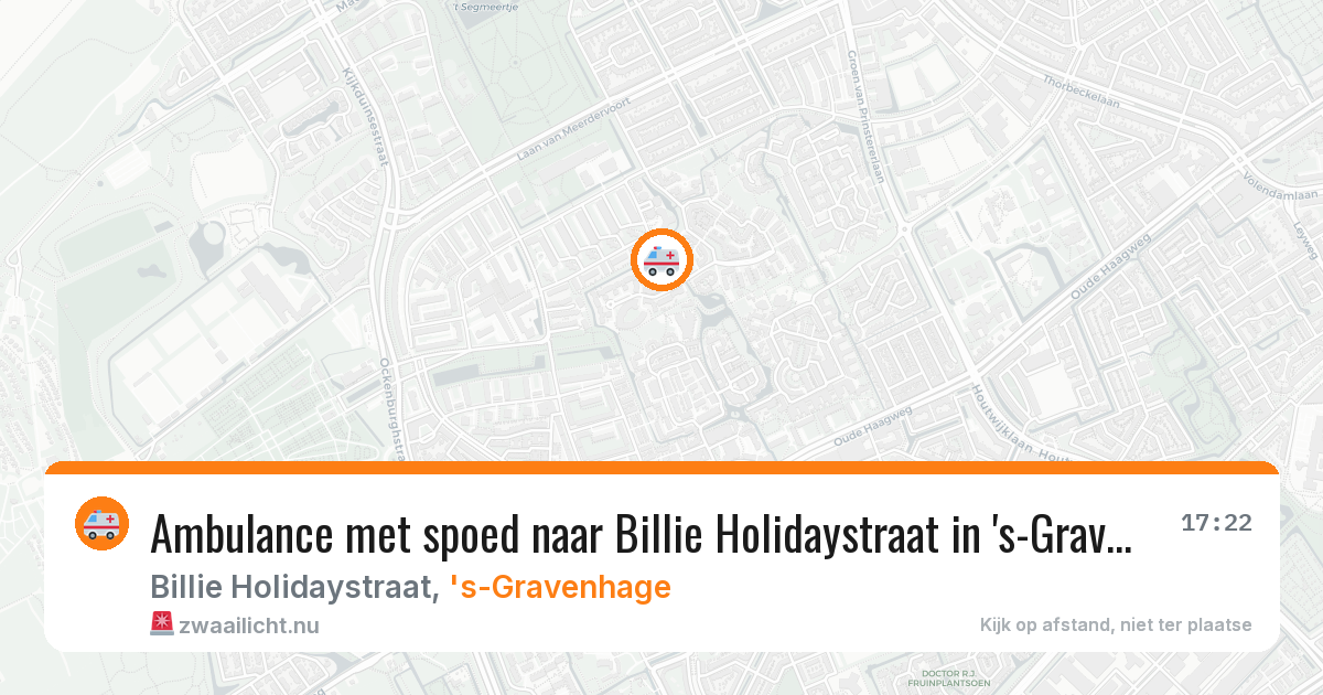 Ambulance met spoed naar Billie Holidaystraat in 's-Gravenhage — 8 mei 2026