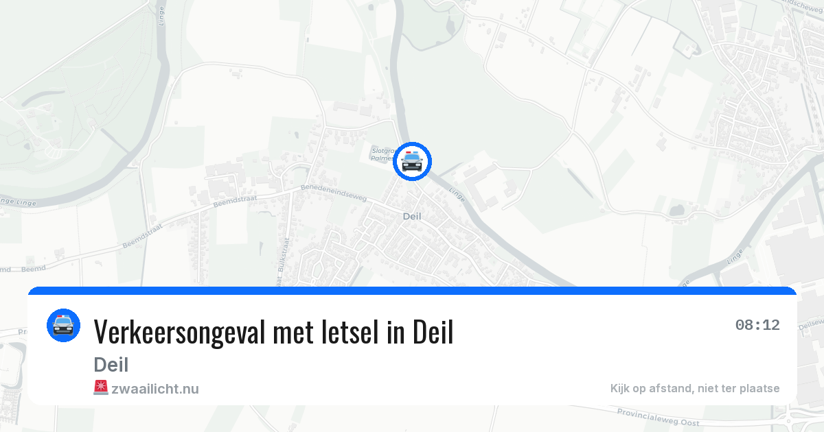 Verkeersongeval met letsel in Deil — 19 mei 2026