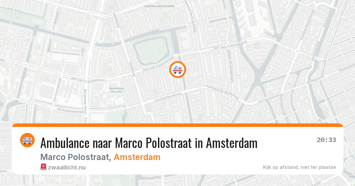 Ambulance naar Marco Polostraat in Amsterdam — 17 jul 2026