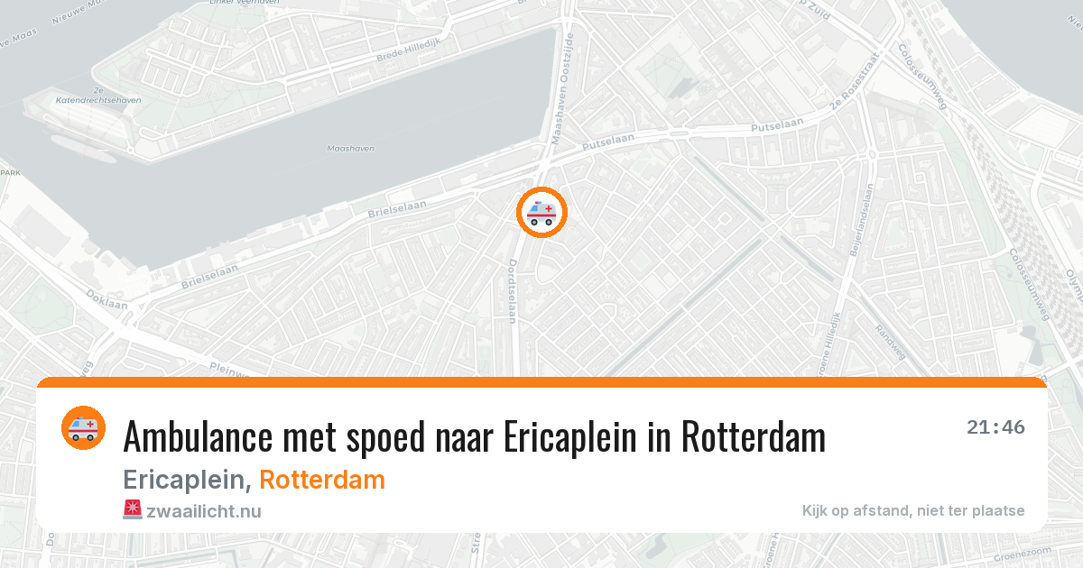 Ambulance met spoed naar Ericaplein in Rotterdam — 6 jun 2026