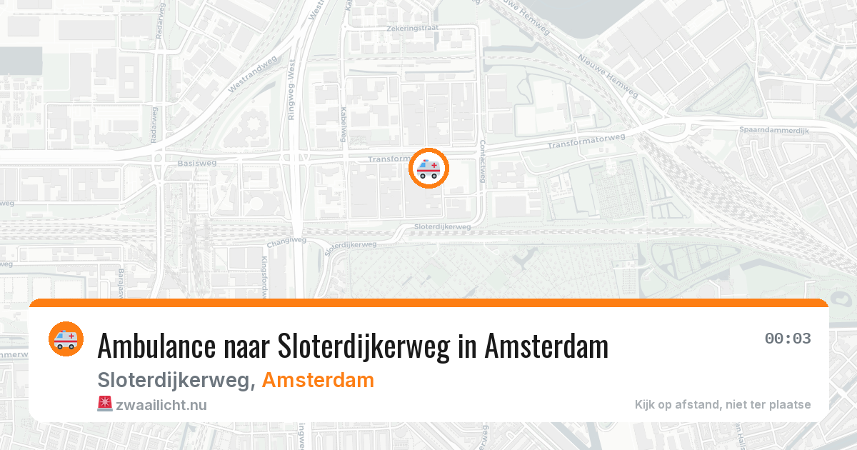 Ambulance naar Sloterdijkerweg in Amsterdam — 1 jun 2026