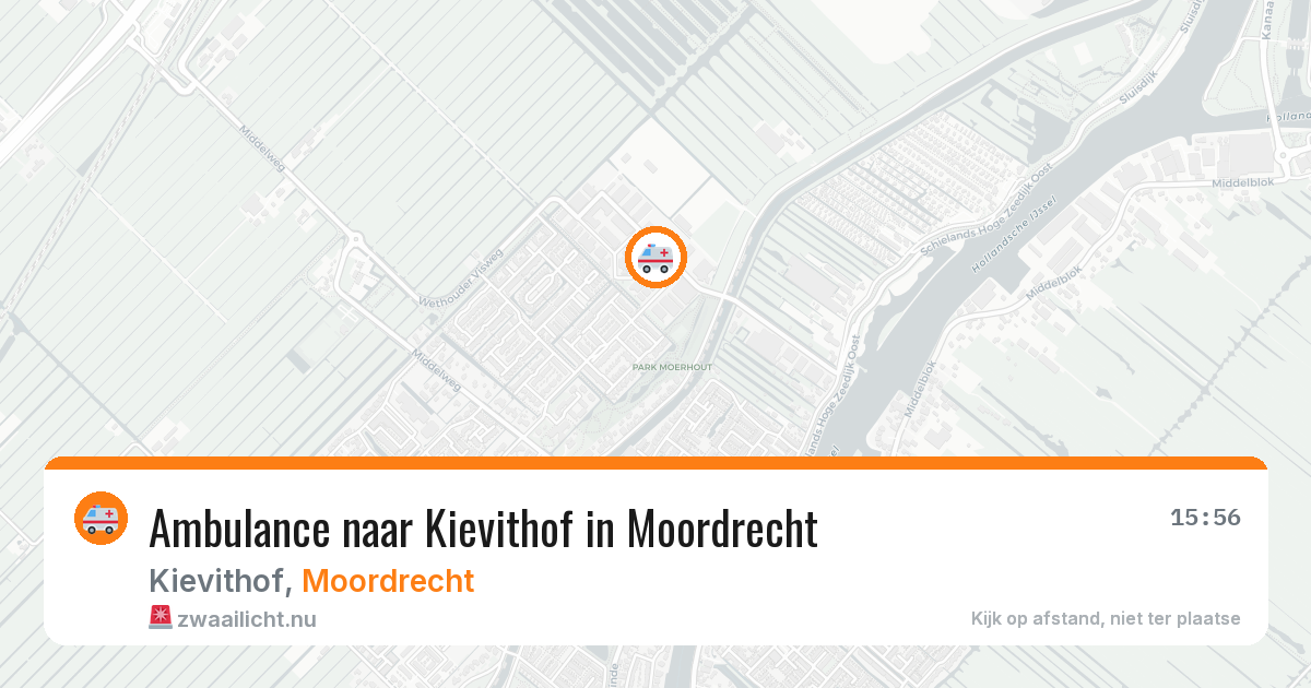 Ambulance naar Kievithof in Moordrecht — 12 jul 2026