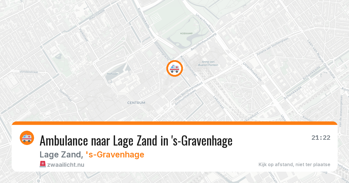 Ambulance naar Lage Zand in 's-Gravenhage — 21 apr 2026