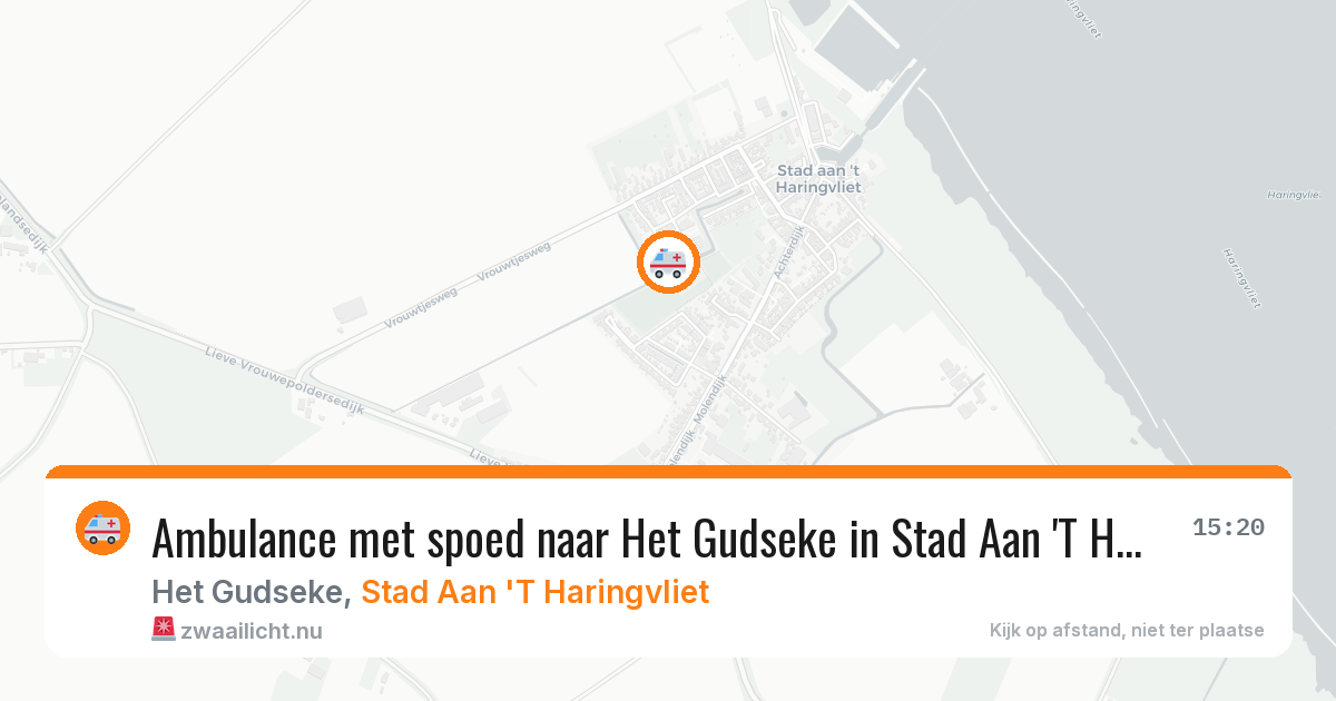 Ambulance met spoed naar Het Gudseke in Stad Aan 'T Haringvliet — 23 jul 2026