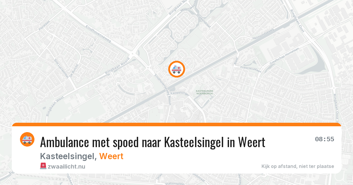 Ambulance met spoed naar Kasteelsingel in Weert — 5 jun 2026