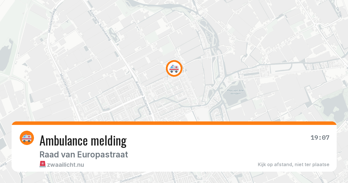 Ambulance melding — 26 jul 2026