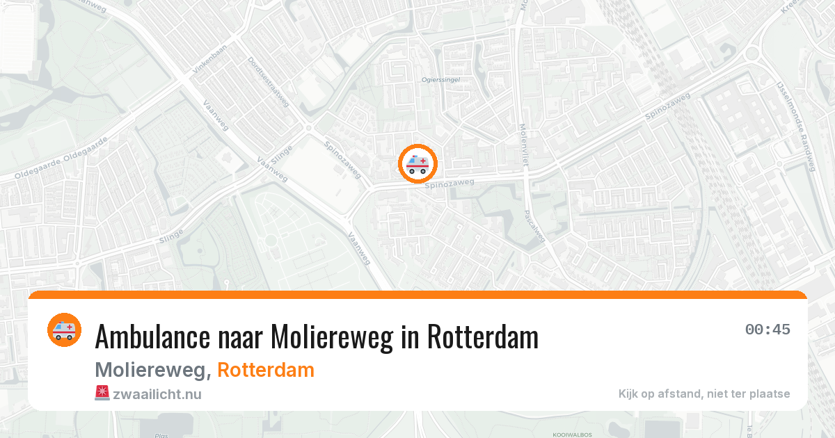 Ambulance naar Moliereweg in Rotterdam — 17 mei 2026