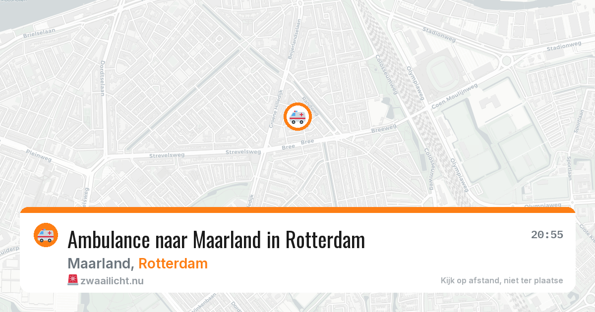 Ambulance naar Maarland in Rotterdam — 16 jul 2026