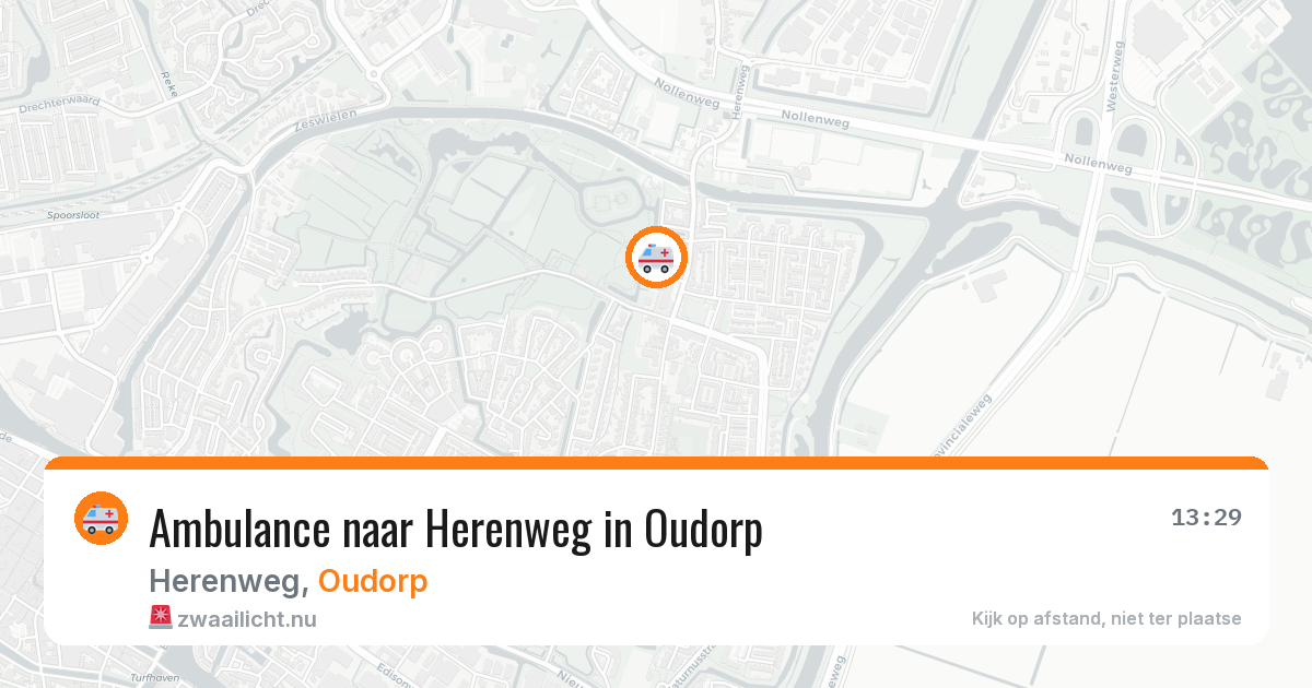 Ambulance naar Herenweg in Oudorp — 13 mei 2026