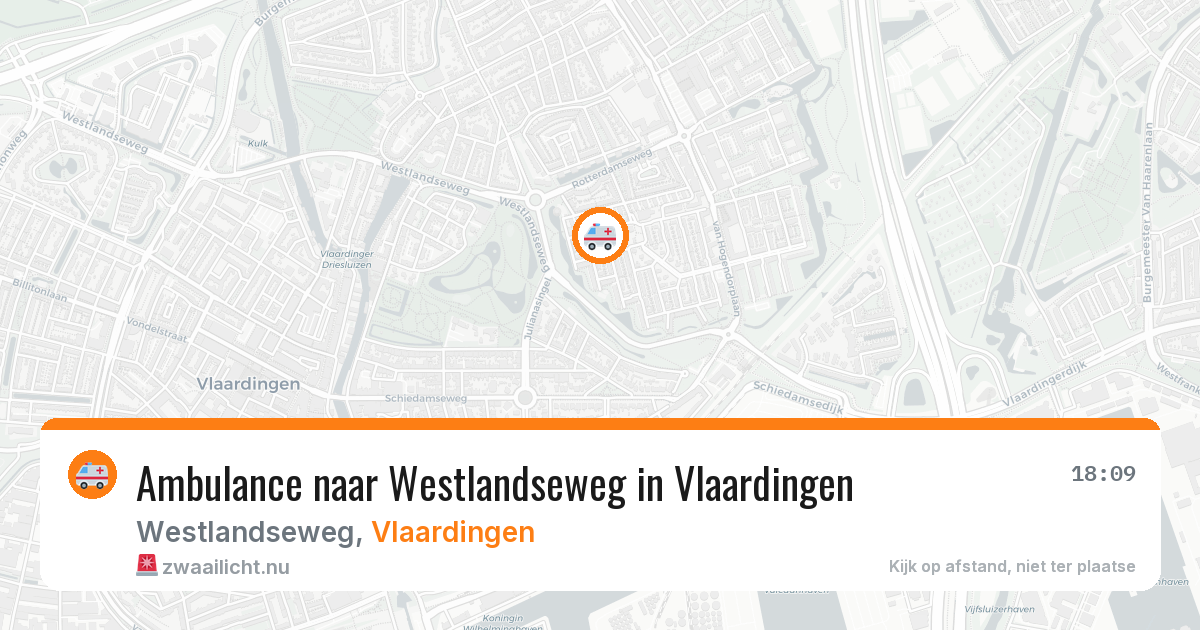 Ambulance naar Westlandseweg in Vlaardingen — 8 mei 2026