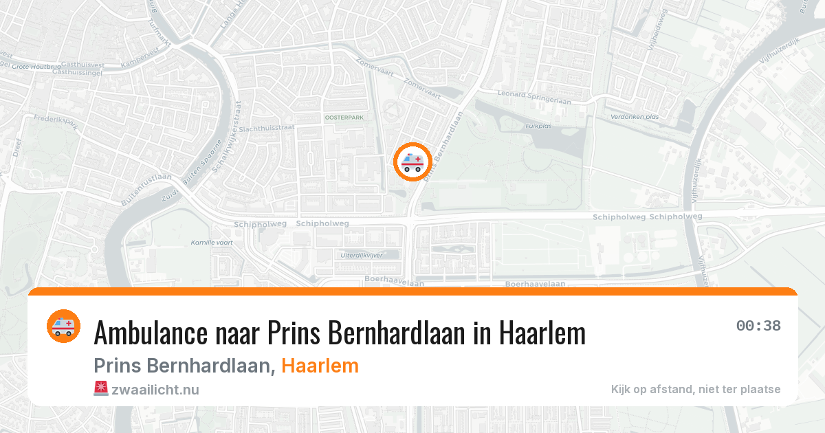 Ambulance naar Prins Bernhardlaan in Haarlem — 20 jul 2026