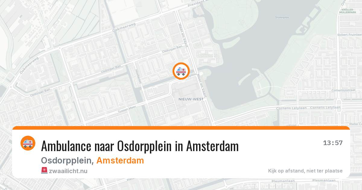 Ambulance naar Osdorpplein in Amsterdam — 26 mrt 2026