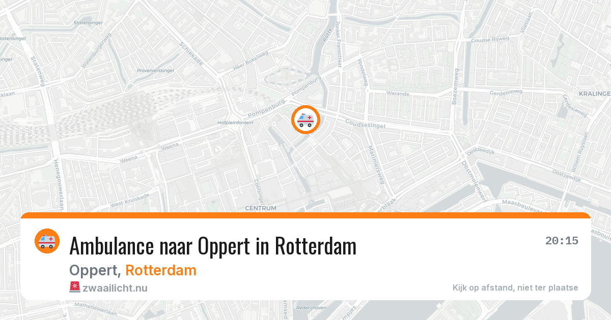 Ambulance naar Oppert in Rotterdam — 12 jul 2026