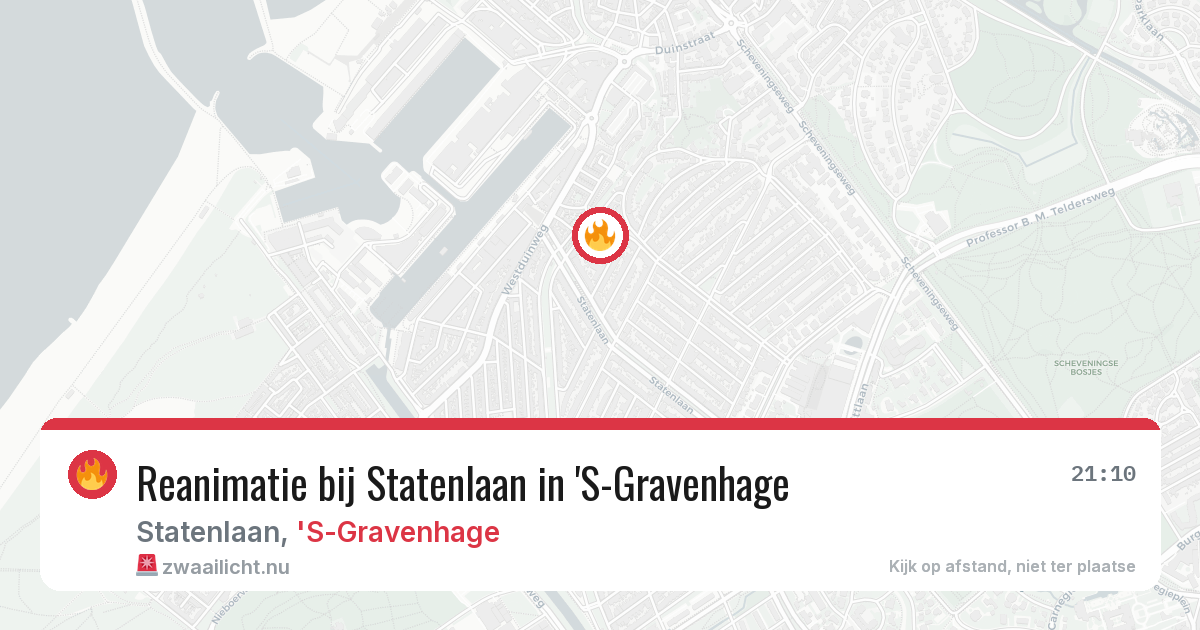 Reanimatie bij Statenlaan in 'S-Gravenhage — 21 mei 2026
