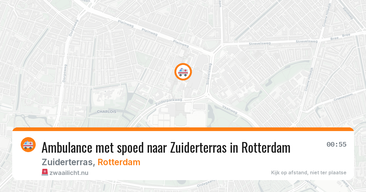 Ambulance met spoed naar Zuiderterras in Rotterdam — 11 jul 2026