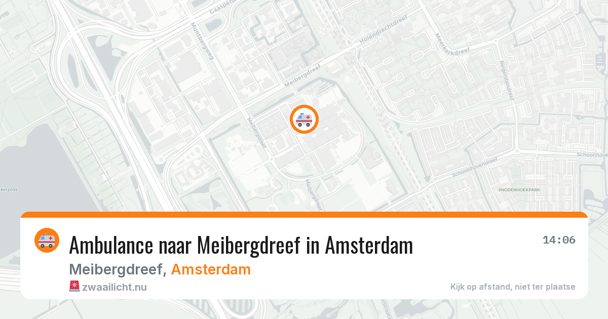 Ambulance naar Meibergdreef in Amsterdam — 11 jul 2026