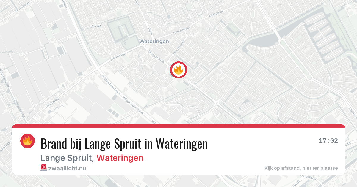 Brand bij Lange Spruit in Wateringen — 2 jun 2026