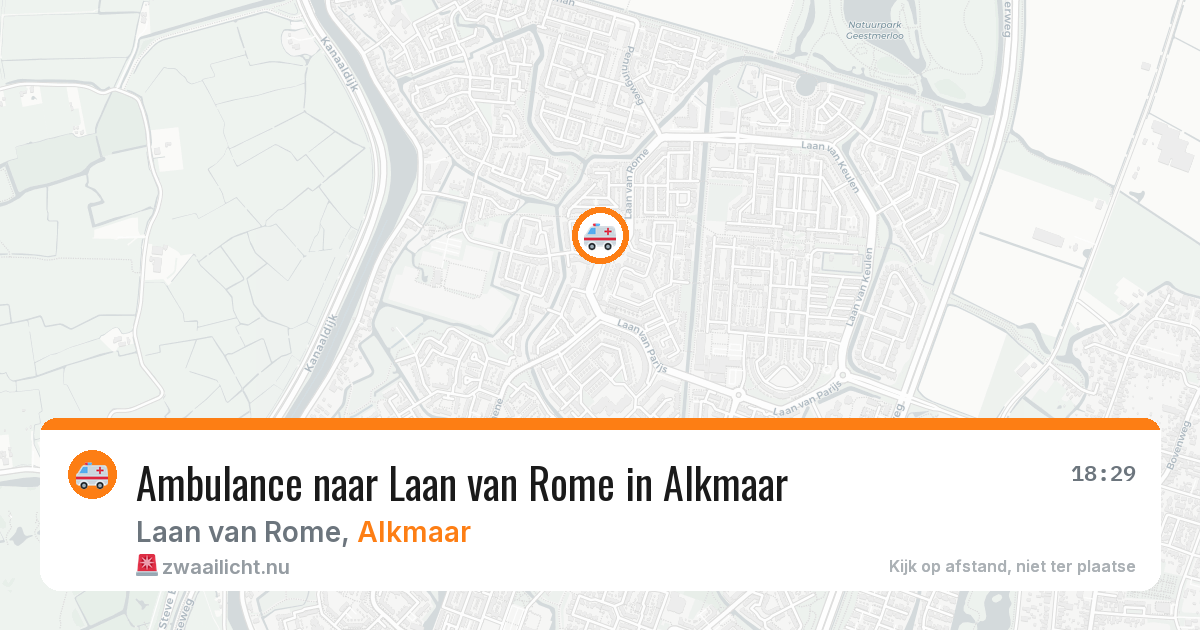 Ambulance naar Laan van Rome in Alkmaar — 27 mei 2026