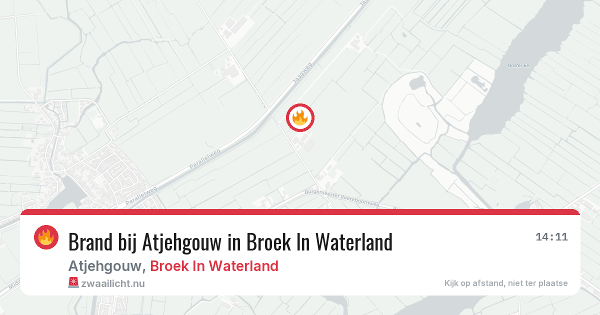 Brand bij Atjehgouw in Broek In Waterland — 20 mei 2026