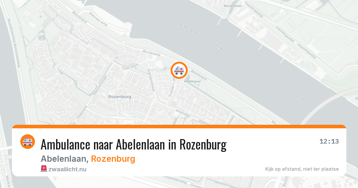 Ambulance naar Abelenlaan in Rozenburg — 10 jul 2026