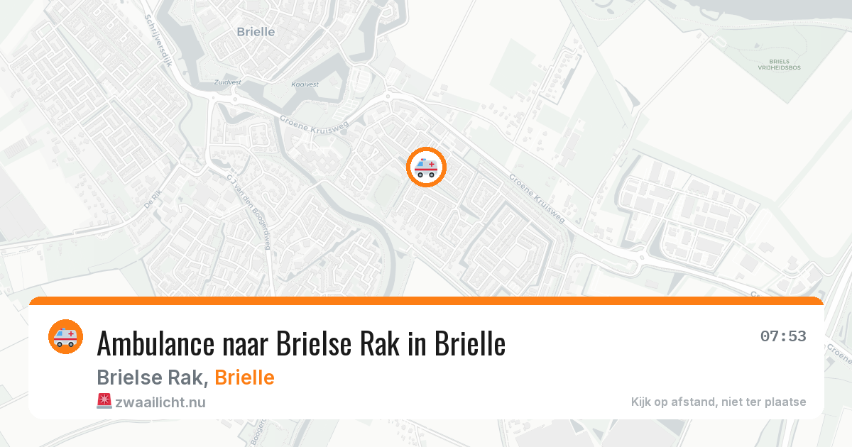 Ambulance naar Brielse Rak in Brielle — 13 jul 2026
