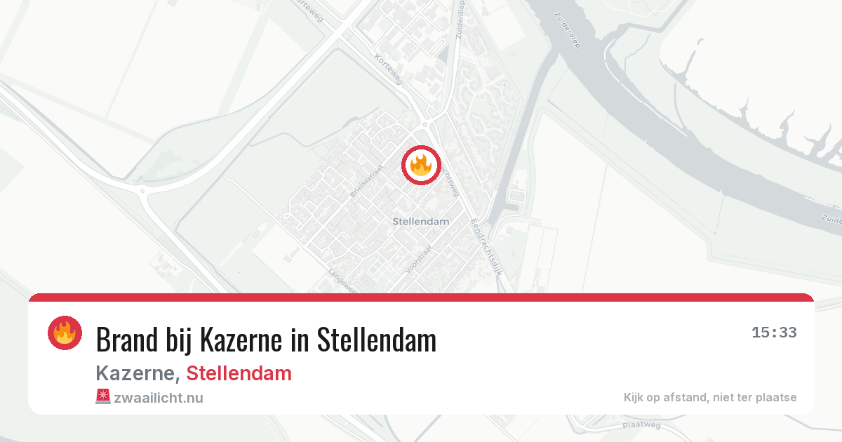 Brand bij Kazerne in Stellendam — 15 jul 2026