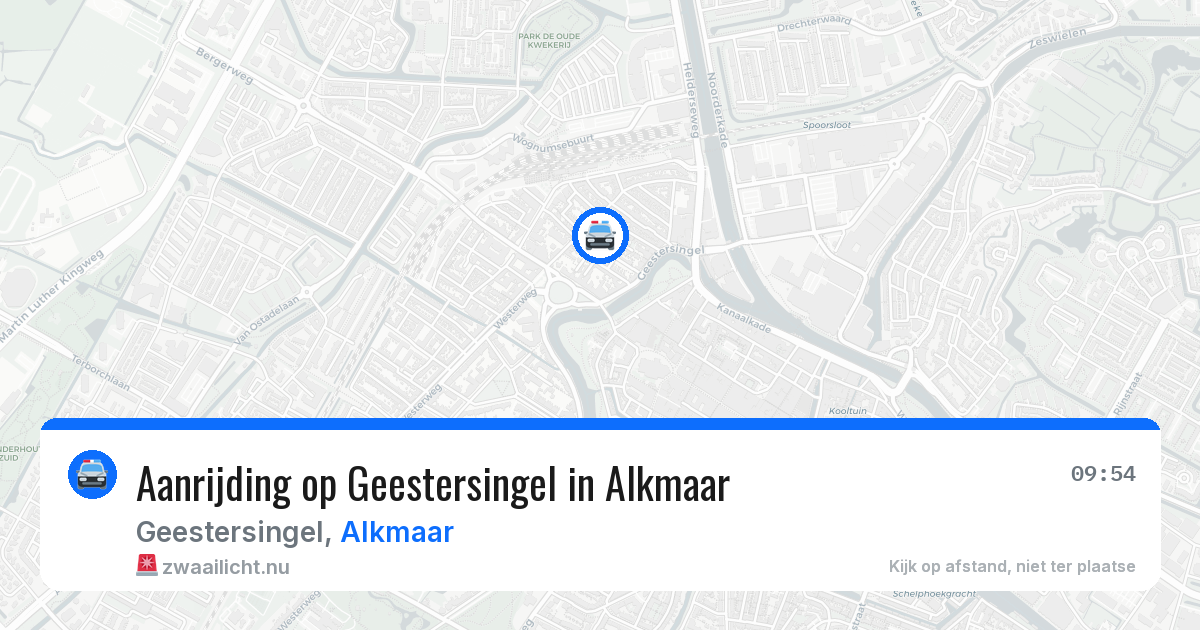 Aanrijding op Geestersingel in Alkmaar — 22 mei 2026
