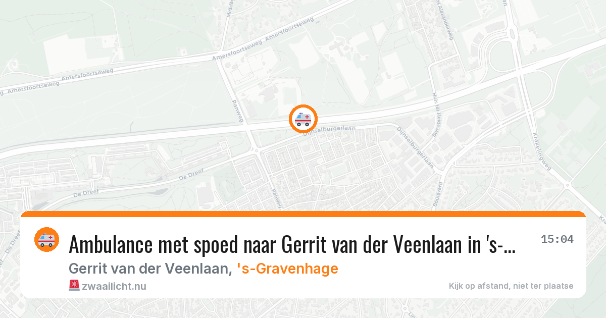 Ambulance met spoed naar Gerrit van der Veenlaan in 's-Gravenhage — 11 feb 2026
