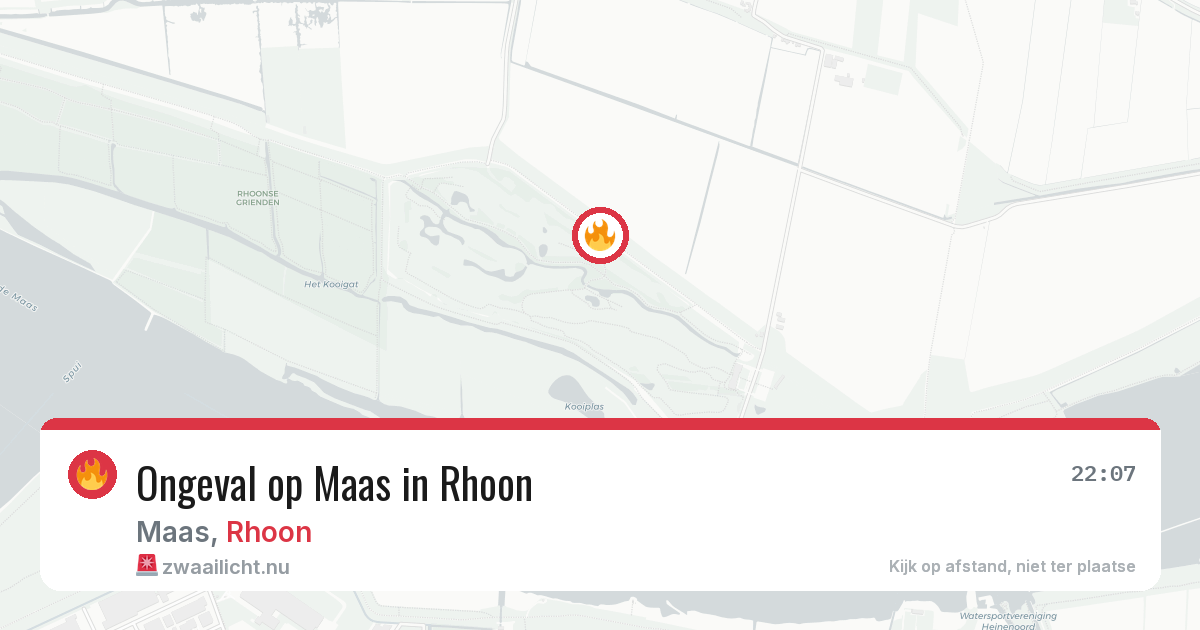 Ongeval op Maas in Rhoon — 30 mrt 2026