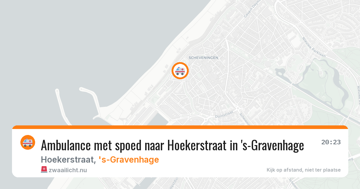 Ambulance met spoed naar Hoekerstraat in 's-Gravenhage — 21 mei 2026