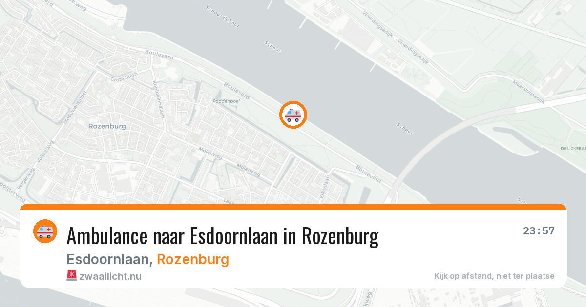 Ambulance naar Esdoornlaan in Rozenburg — 19 jul 2026