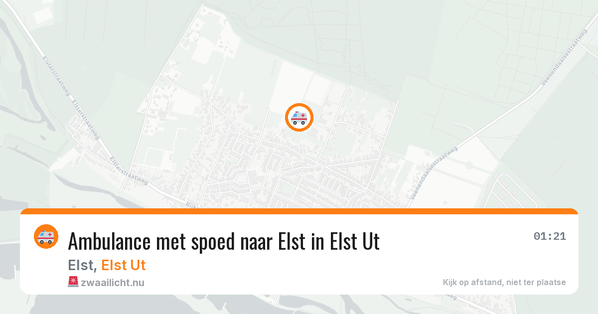 Ambulance met spoed naar Elst in Elst Ut — 3 apr 2026