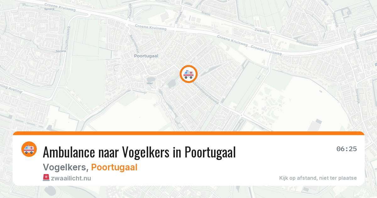 Ambulance naar Vogelkers in Poortugaal — 24 mrt 2026