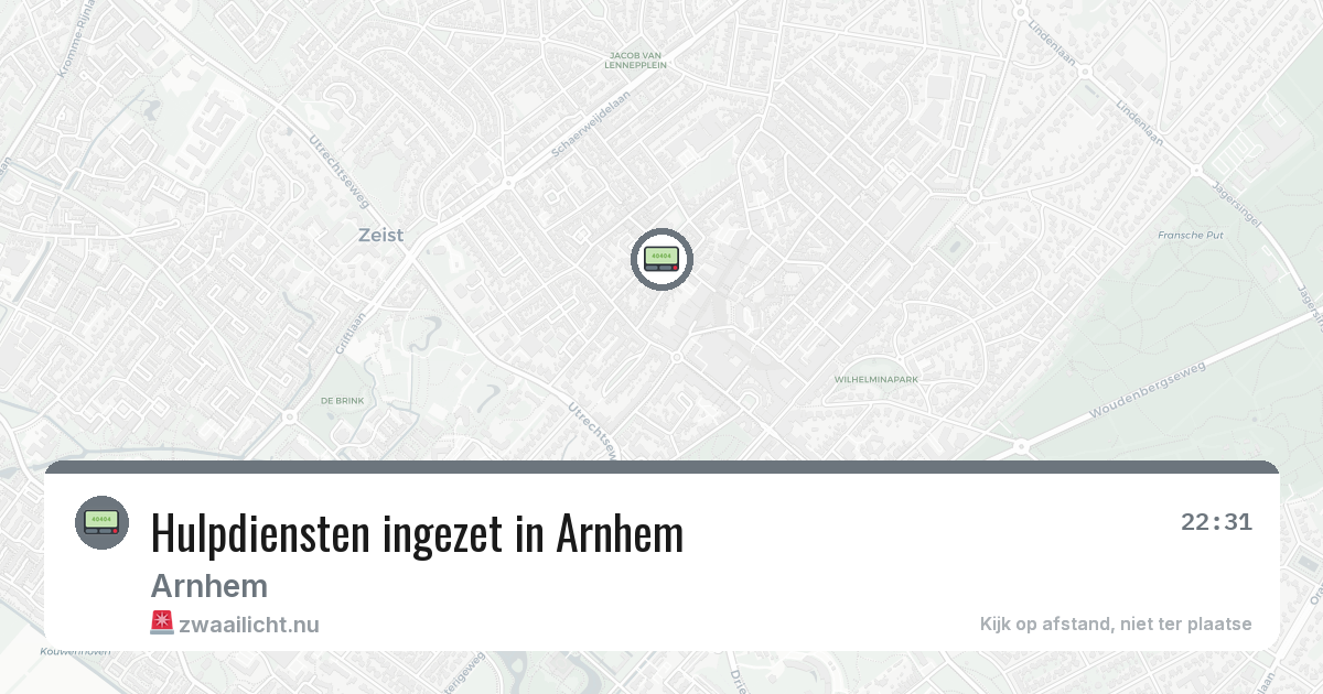 Hulpdiensten ingezet in Arnhem — 28 jan 2026 | 🚨 Zwaailicht.nu