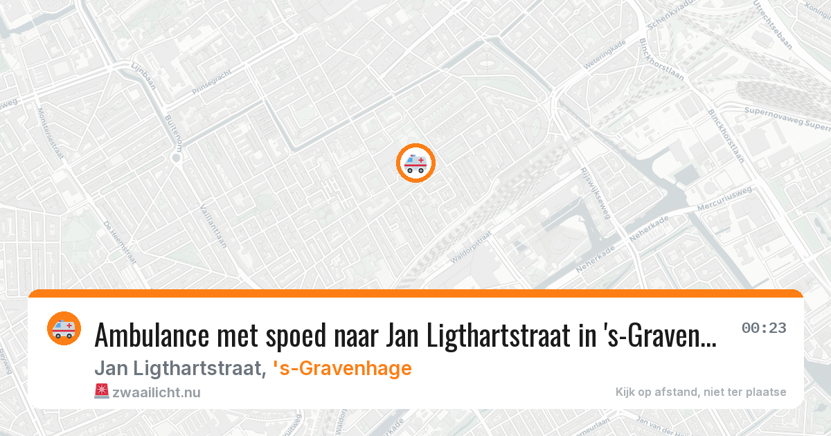 Ambulance met spoed naar Jan Ligthartstraat in 's-Gravenhage — 3 mei 2026