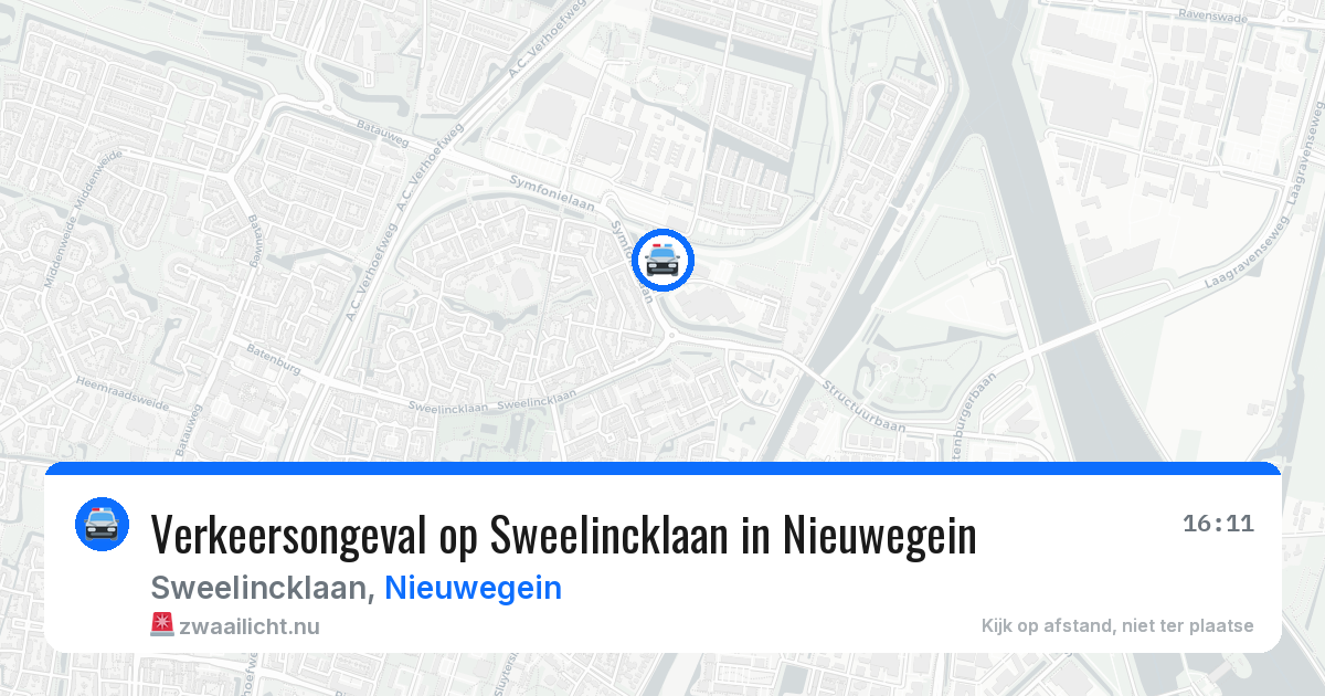 Verkeersongeval op Sweelincklaan in Nieuwegein — 10 apr 2026