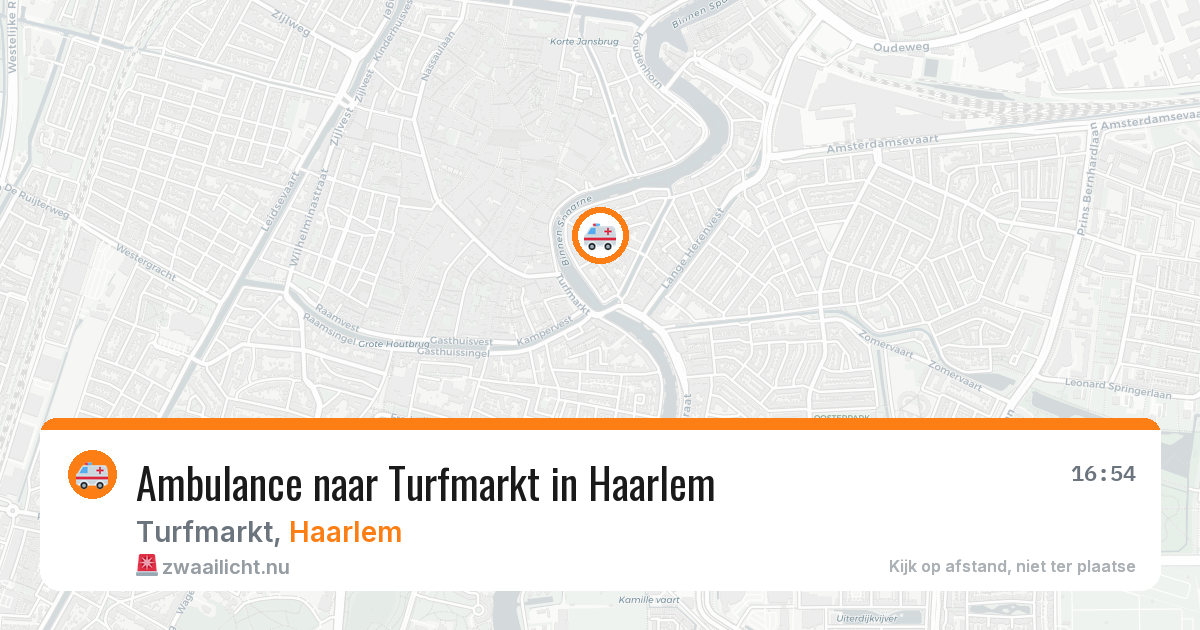 Ambulance naar Turfmarkt in Haarlem — 1 apr 2026
