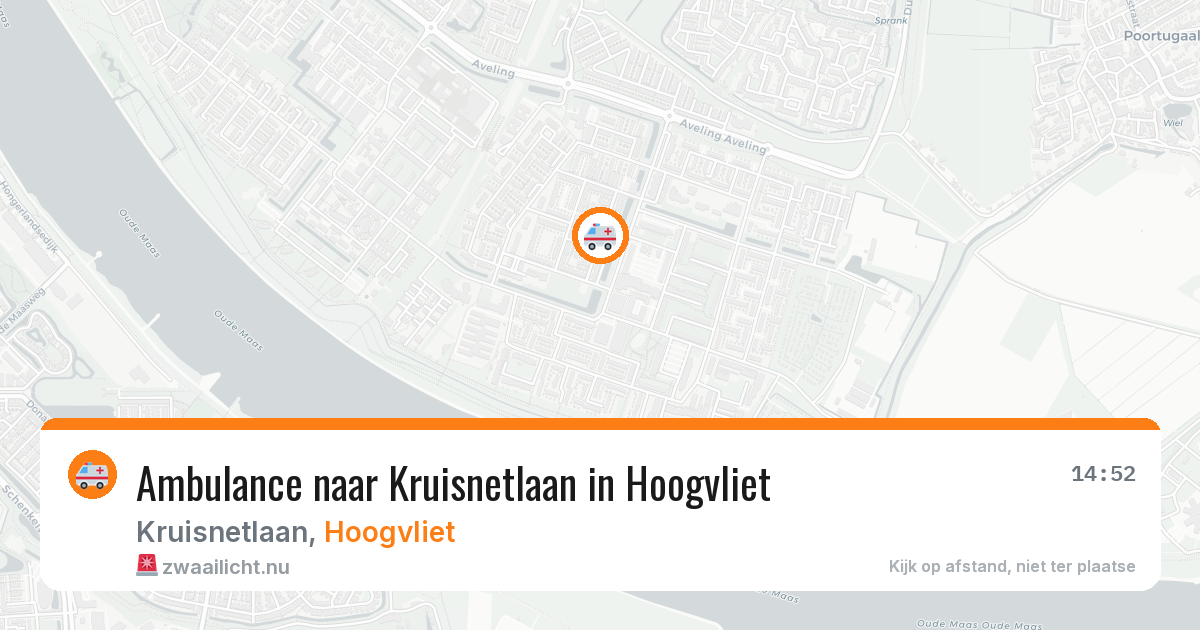 Ambulance naar Kruisnetlaan in Hoogvliet — 19 mrt 2026