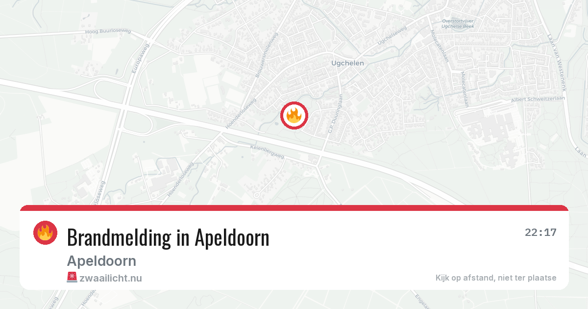 Brandmelding in Apeldoorn — 16 jul 2026