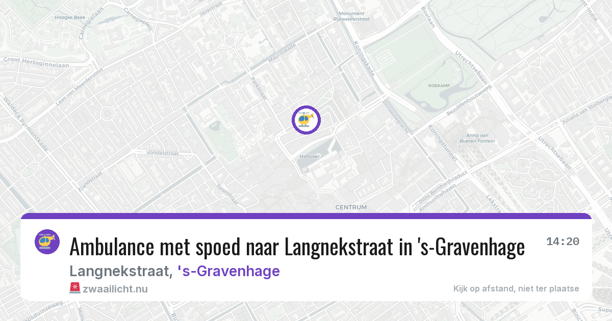 Ambulance met spoed naar Langnekstraat in 's-Gravenhage — 4 feb 2026