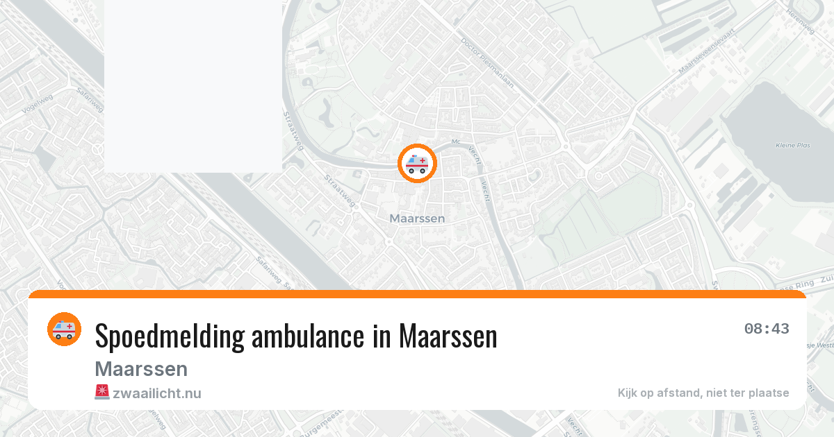 Spoedmelding ambulance in Maarssen — 10 jul 2026