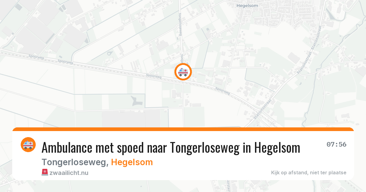 Ambulance met spoed naar Tongerloseweg in Hegelsom — 6 jun 2026