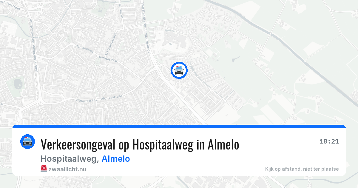 Verkeersongeval op Hospitaalweg in Almelo — 20 jan 2026