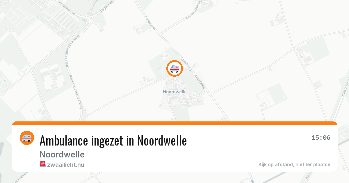 Ambulance ingezet in Noordwelle — 21 mei 2026