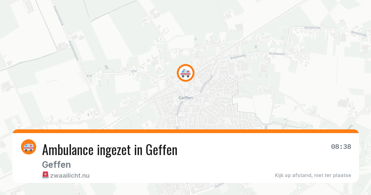 Ambulance ingezet in Geffen — 1 jul 2026