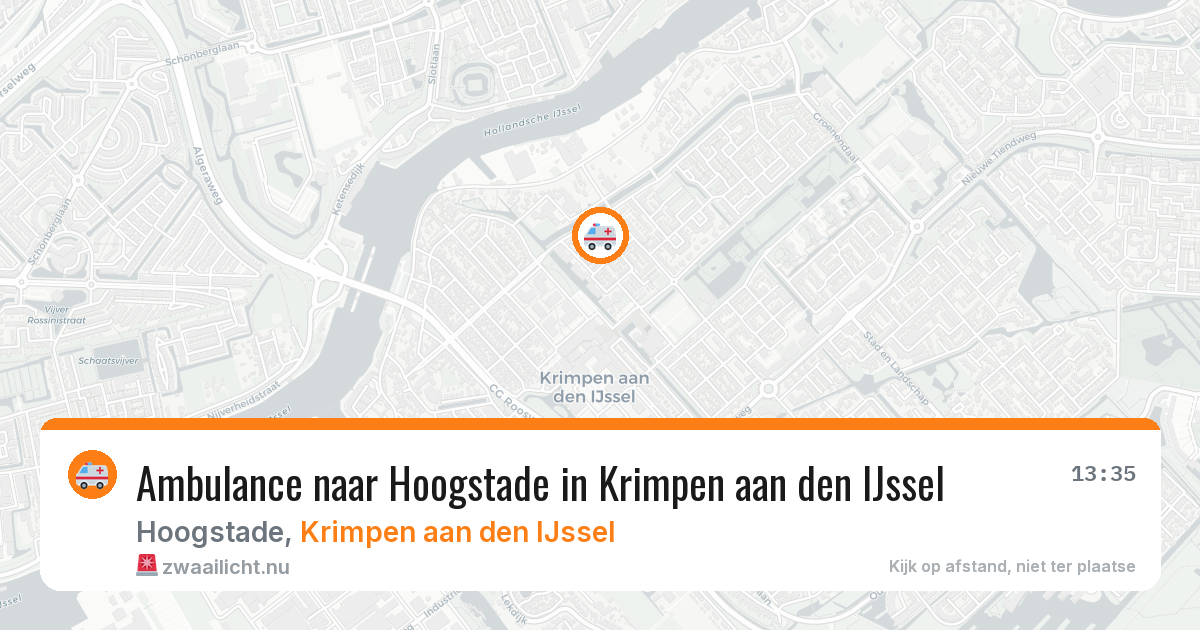 Ambulance naar Hoogstade in Krimpen aan den IJssel — 19 mrt 2026