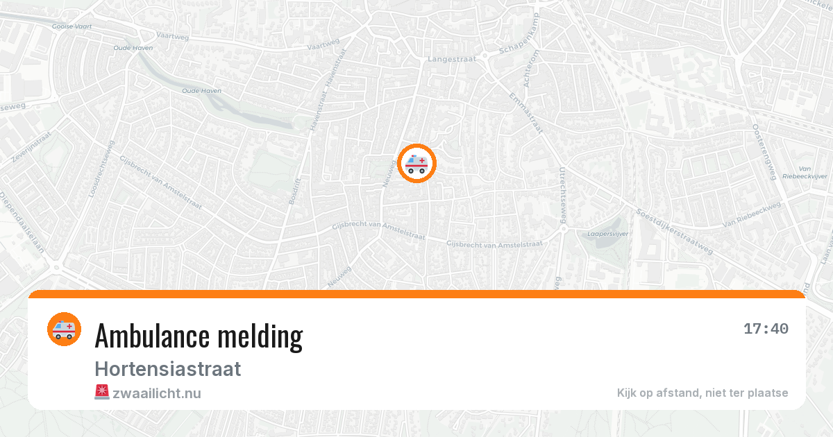 Ambulance melding — 6 mei 2026