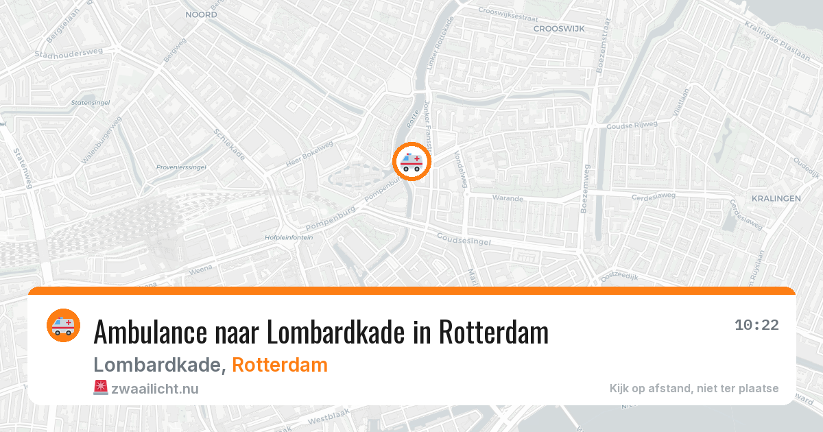 Ambulance naar Lombardkade in Rotterdam — 21 jul 2026