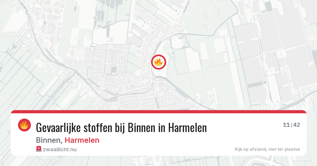 Gevaarlijke stoffen bij Binnen in Harmelen — 5 jun 2026